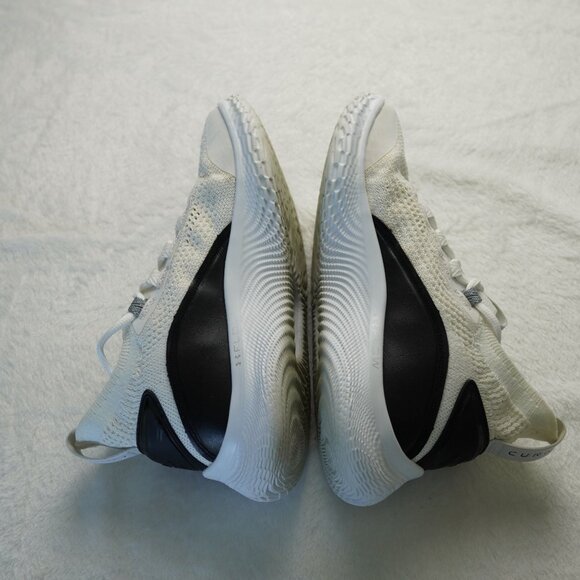 Under Armour Curry Flow 8 Basketball Sneakers Size 6Y White Black - Picture 6 of 10